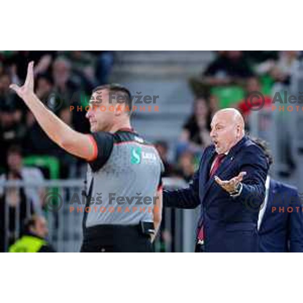 Sasa Obradovic, head coach of Crvena Zvezda during AdmiralBet ABA League 2025/2026 basketball match between Cedevita Olimpija (SLO) and Crvena Zvezda (SRB) in SRC Stozice, Ljubljana, Slovenia on November 17, 2025.