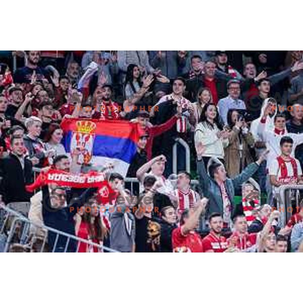 in action during AdmiralBet ABA League 2025/2026 basketball match between Cedevita Olimpija (SLO) and Crvena Zvezda (SRB) in SRC Stozice, Ljubljana, Slovenia on November 17, 2025.