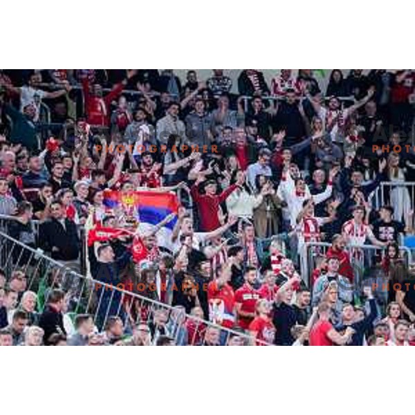 in action during AdmiralBet ABA League 2025/2026 basketball match between Cedevita Olimpija (SLO) and Crvena Zvezda (SRB) in SRC Stozice, Ljubljana, Slovenia on November 17, 2025.