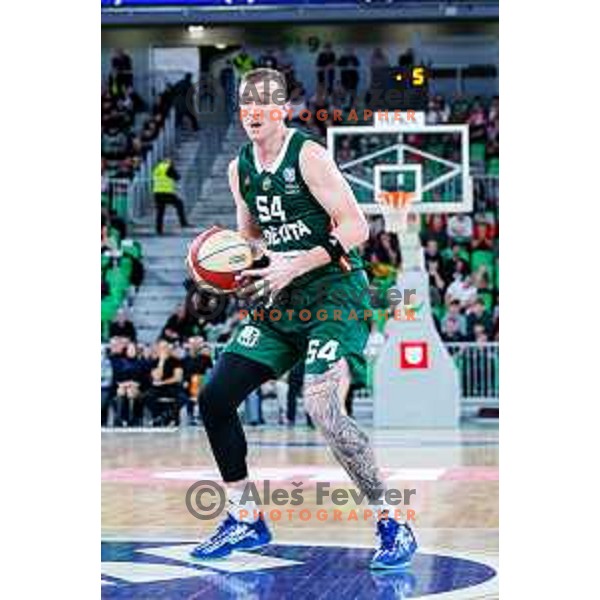 in action during AdmiralBet ABA League 2025/2026 basketball match between Cedevita Olimpija (SLO) and Crvena Zvezda (SRB) in SRC Stozice, Ljubljana, Slovenia on November 17, 2025.