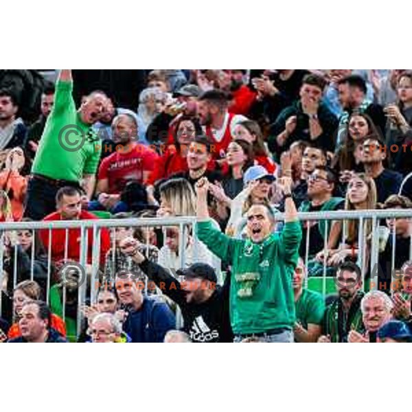 in action during AdmiralBet ABA League 2025/2026 basketball match between Cedevita Olimpija (SLO) and Crvena Zvezda (SRB) in SRC Stozice, Ljubljana, Slovenia on November 17, 2025.