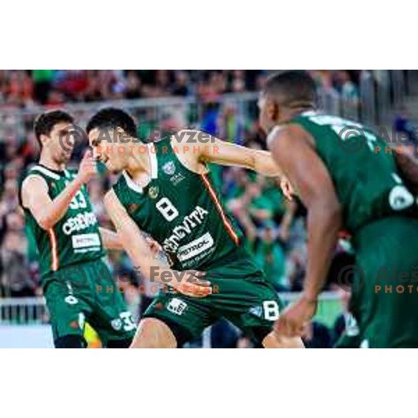 in action during AdmiralBet ABA League 2025/2026 basketball match between Cedevita Olimpija (SLO) and Crvena Zvezda (SRB) in SRC Stozice, Ljubljana, Slovenia on November 17, 2025.