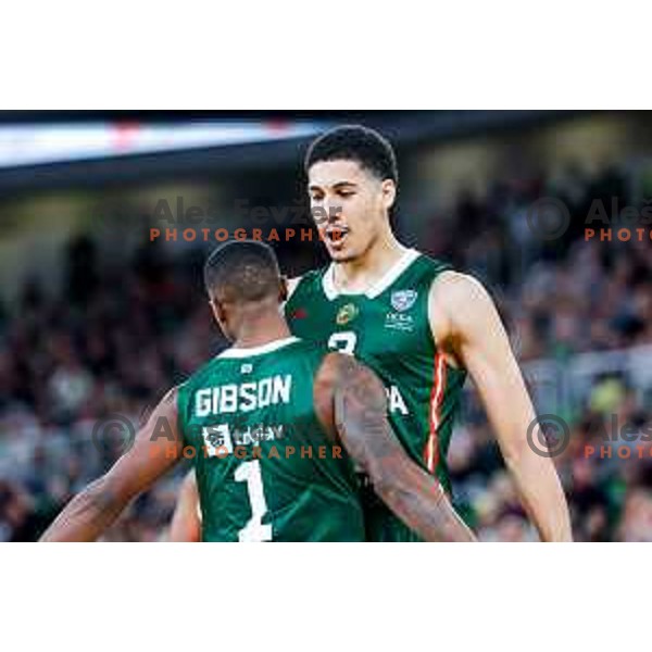 in action during AdmiralBet ABA League 2025/2026 basketball match between Cedevita Olimpija (SLO) and Crvena Zvezda (SRB) in SRC Stozice, Ljubljana, Slovenia on November 17, 2025.