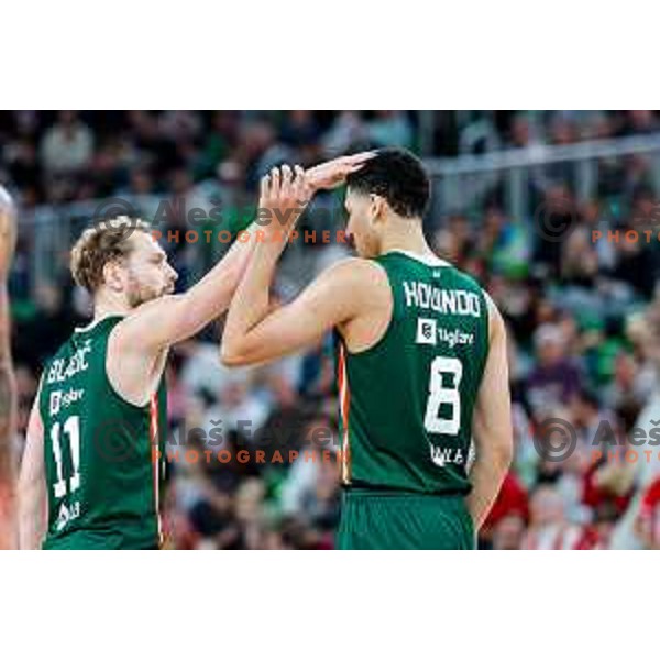 in action during AdmiralBet ABA League 2025/2026 basketball match between Cedevita Olimpija (SLO) and Crvena Zvezda (SRB) in SRC Stozice, Ljubljana, Slovenia on November 17, 2025.