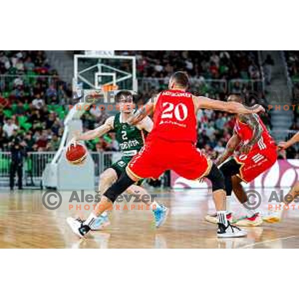 in action during AdmiralBet ABA League 2025/2026 basketball match between Cedevita Olimpija (SLO) and Crvena Zvezda (SRB) in SRC Stozice, Ljubljana, Slovenia on November 17, 2025.