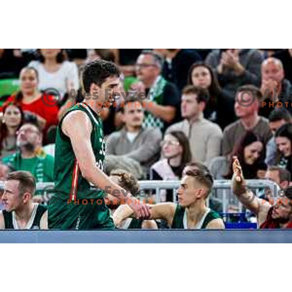 in action during AdmiralBet ABA League 2025/2026 basketball match between Cedevita Olimpija (SLO) and Crvena Zvezda (SRB) in SRC Stozice, Ljubljana, Slovenia on November 17, 2025.