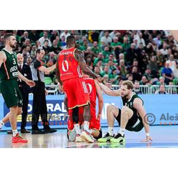 in action during AdmiralBet ABA League 2025/2026 basketball match between Cedevita Olimpija (SLO) and Crvena Zvezda (SRB) in SRC Stozice, Ljubljana, Slovenia on November 17, 2025. Photo: Filip Barbalic