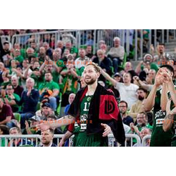 in action during AdmiralBet ABA League 2025/2026 basketball match between Cedevita Olimpija (SLO) and Crvena Zvezda (SRB) in SRC Stozice, Ljubljana, Slovenia on November 17, 2025.