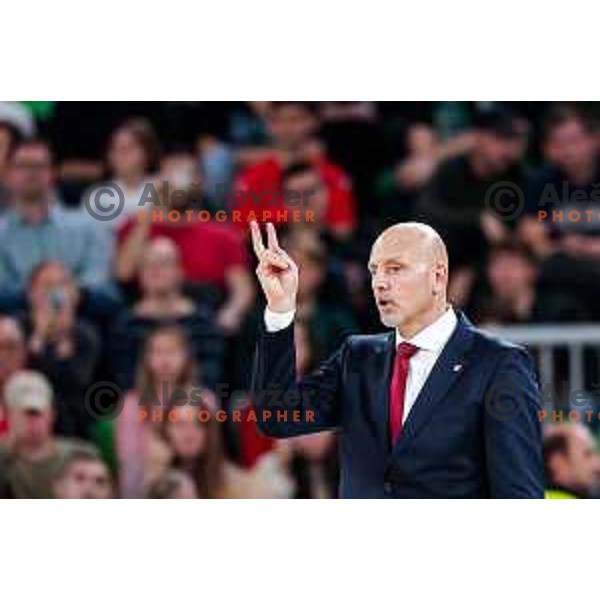 Sasa Obradovic, head coach of Crvena Zvezda during AdmiralBet ABA League 2025/2026 basketball match between Cedevita Olimpija (SLO) and Crvena Zvezda (SRB) in SRC Stozice, Ljubljana, Slovenia on November 17, 2025.
