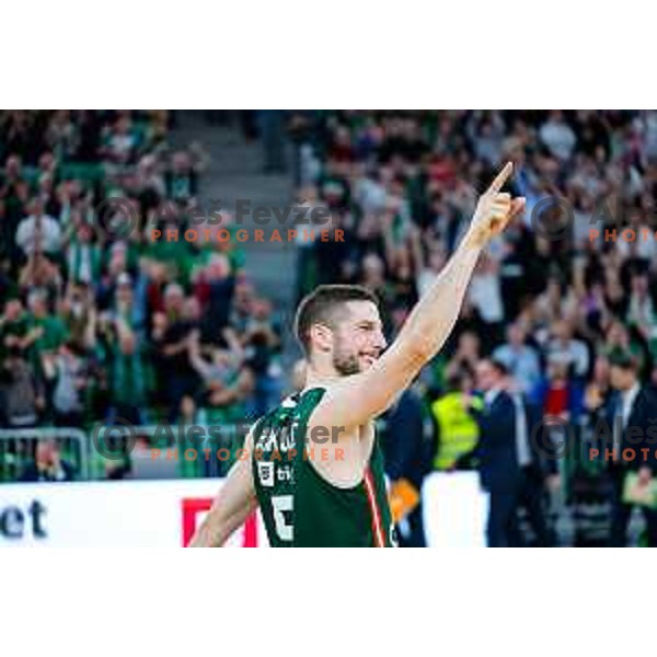 in action during AdmiralBet ABA League 2025/2026 basketball match between Cedevita Olimpija (SLO) and Crvena Zvezda (SRB) in SRC Stozice, Ljubljana, Slovenia on November 17, 2025.