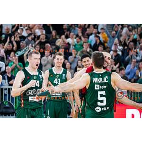 in action during AdmiralBet ABA League 2025/2026 basketball match between Cedevita Olimpija (SLO) and Crvena Zvezda (SRB) in SRC Stozice, Ljubljana, Slovenia on November 17, 2025.