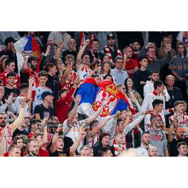 in action during AdmiralBet ABA League 2025/2026 basketball match between Cedevita Olimpija (SLO) and Crvena Zvezda (SRB) in SRC Stozice, Ljubljana, Slovenia on November 17, 2025.