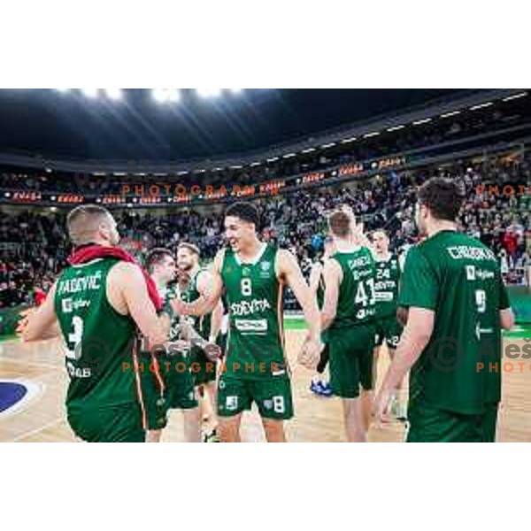 in action during AdmiralBet ABA League 2025/2026 basketball match between Cedevita Olimpija (SLO) and Crvena Zvezda (SRB) in SRC Stozice, Ljubljana, Slovenia on November 17, 2025.