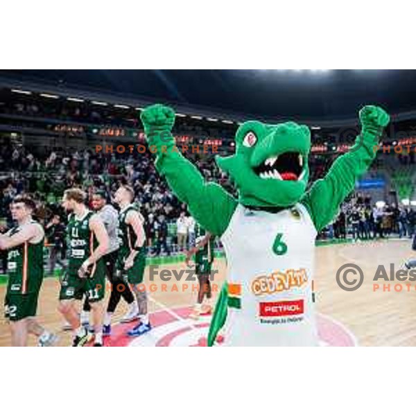 in action during AdmiralBet ABA League 2025/2026 basketball match between Cedevita Olimpija (SLO) and Crvena Zvezda (SRB) in SRC Stozice, Ljubljana, Slovenia on November 17, 2025.