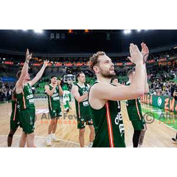 in action during AdmiralBet ABA League 2025/2026 basketball match between Cedevita Olimpija (SLO) and Crvena Zvezda (SRB) in SRC Stozice, Ljubljana, Slovenia on November 17, 2025.
