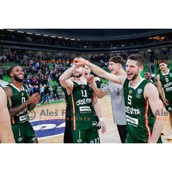 in action during AdmiralBet ABA League 2025/2026 basketball match between Cedevita Olimpija (SLO) and Crvena Zvezda (SRB) in SRC Stozice, Ljubljana, Slovenia on November 17, 2025.
