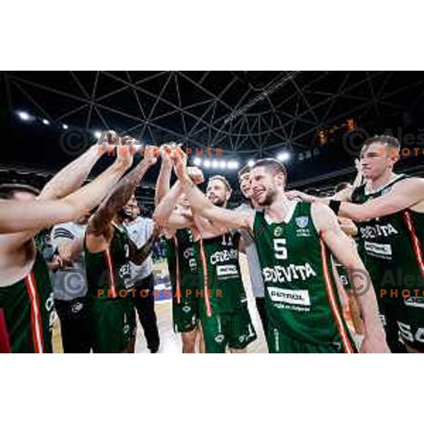in action during AdmiralBet ABA League 2025/2026 basketball match between Cedevita Olimpija (SLO) and Crvena Zvezda (SRB) in SRC Stozice, Ljubljana, Slovenia on November 17, 2025.