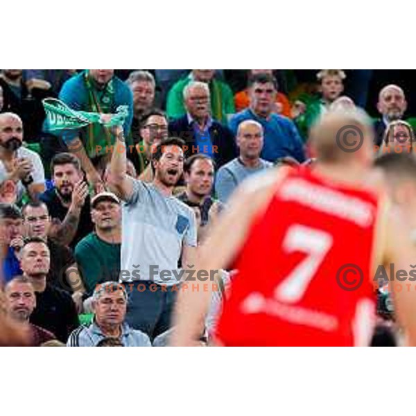 in action during AdmiralBet ABA League 2025/2026 basketball match between Cedevita Olimpija (SLO) and Crvena Zvezda (SRB) in SRC Stozice, Ljubljana, Slovenia on November 17, 2025. Photo: Filip Barbalic