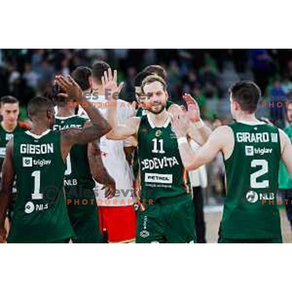 in action during AdmiralBet ABA League 2025/2026 basketball match between Cedevita Olimpija (SLO) and Crvena Zvezda (SRB) in SRC Stozice, Ljubljana, Slovenia on November 17, 2025. Photo: Filip Barbalic