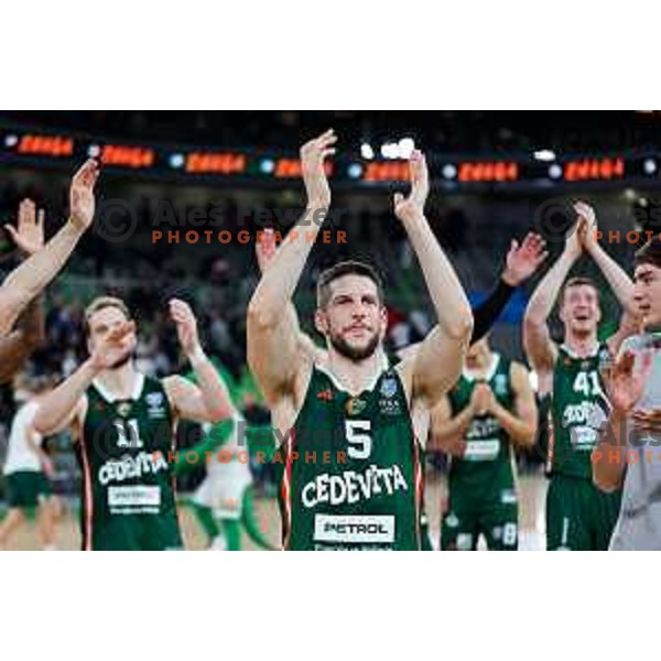 in action during AdmiralBet ABA League 2025/2026 basketball match between Cedevita Olimpija (SLO) and Crvena Zvezda (SRB) in SRC Stozice, Ljubljana, Slovenia on November 17, 2025. Photo: Filip Barbalic