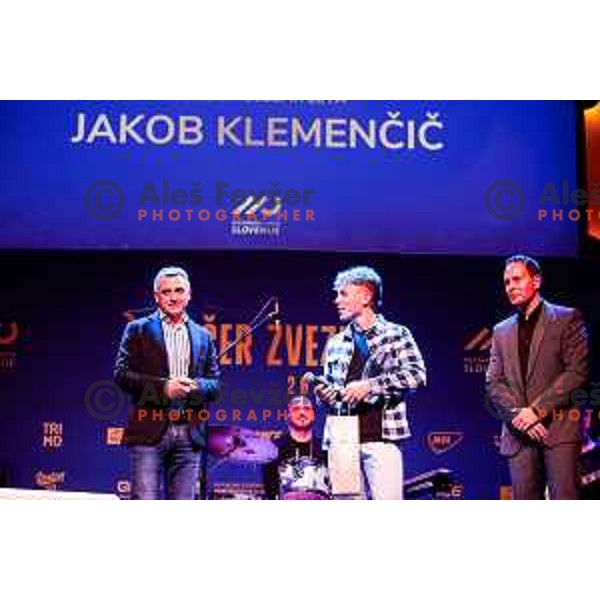 Jakob Klemencic at Evening of the Stars- Slovenia Cycling Federation Annual event in Ljubljana, Slovenia on November 17, 2025