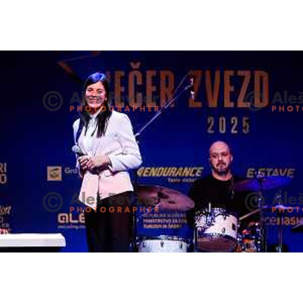 Eugenia Bujak at Evening of the Stars- Slovenia Cycling Federation Annual event in Ljubljana, Slovenia on November 17, 2025