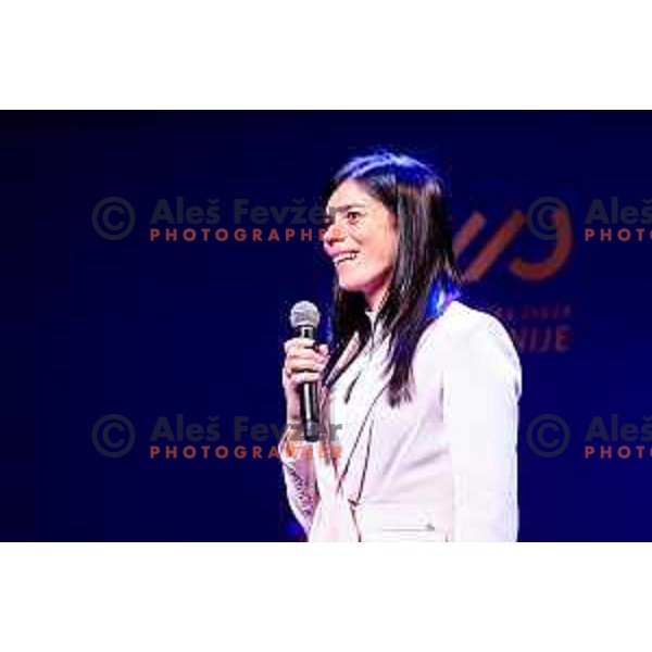 Eugenia Bujak at Evening of the Stars- Slovenia Cycling Federation Annual event in Ljubljana, Slovenia on November 17, 2025