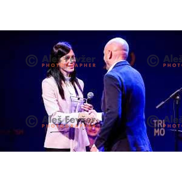 Eugenia Bujak at Evening of the Stars- Slovenia Cycling Federation Annual event in Ljubljana, Slovenia on November 17, 2025