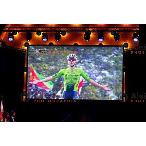 Pogacar family at Evening of the Stars- Slovenia Cycling Federation Annual event in Ljubljana, Slovenia on November 17, 2025