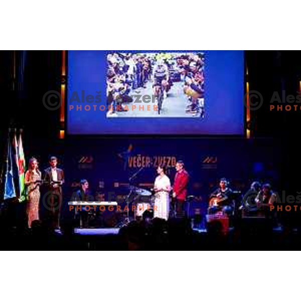 Pogacar family at Evening of the Stars- Slovenia Cycling Federation Annual event in Ljubljana, Slovenia on November 17, 2025