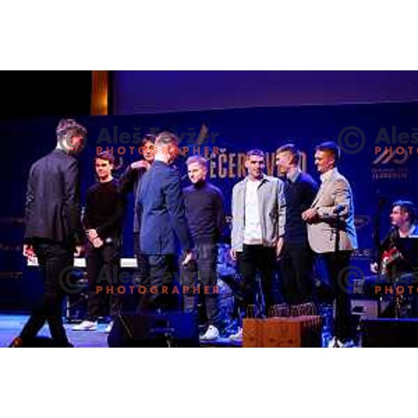 Slovenia Men\'s Road Cycling team at Evening of the Stars- Slovenia Cycling Federation Annual event in Ljubljana, Slovenia on November 17, 2025