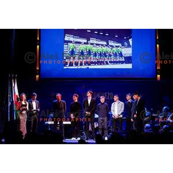 Slovenia Men\'s Road Cycling team at Evening of the Stars- Slovenia Cycling Federation Annual event in Ljubljana, Slovenia on November 17, 2025