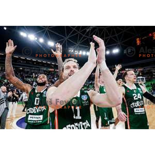 during AdmiralBet ABA League 2025/2026 basketball match between Cedevita Olimpija (SLO) and Crvena Zvezda (SRB) in SRC Stozice, Ljubljana, Slovenia on November 17, 2025