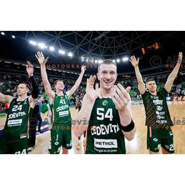 during AdmiralBet ABA League 2025/2026 basketball match between Cedevita Olimpija (SLO) and Crvena Zvezda (SRB) in SRC Stozice, Ljubljana, Slovenia on November 17, 2025