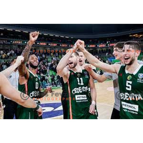 during AdmiralBet ABA League 2025/2026 basketball match between Cedevita Olimpija (SLO) and Crvena Zvezda (SRB) in SRC Stozice, Ljubljana, Slovenia on November 17, 2025