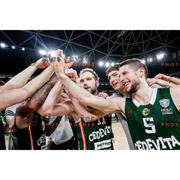 during AdmiralBet ABA League 2025/2026 basketball match between Cedevita Olimpija (SLO) and Crvena Zvezda (SRB) in SRC Stozice, Ljubljana, Slovenia on November 17, 2025