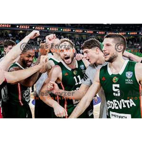 during AdmiralBet ABA League 2025/2026 basketball match between Cedevita Olimpija (SLO) and Crvena Zvezda (SRB) in SRC Stozice, Ljubljana, Slovenia on November 17, 2025