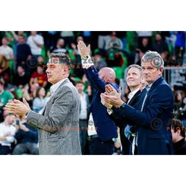 during AdmiralBet ABA League 2025/2026 basketball match between Cedevita Olimpija (SLO) and Crvena Zvezda (SRB) in SRC Stozice, Ljubljana, Slovenia on November 17, 2025