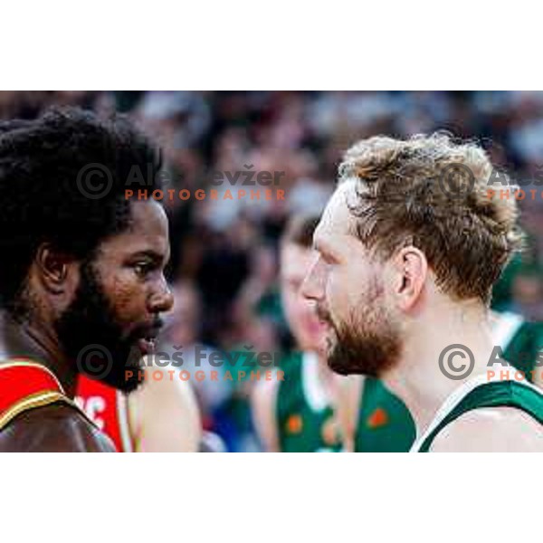 during AdmiralBet ABA League 2025/2026 basketball match between Cedevita Olimpija (SLO) and Crvena Zvezda (SRB) in SRC Stozice, Ljubljana, Slovenia on November 17, 2025