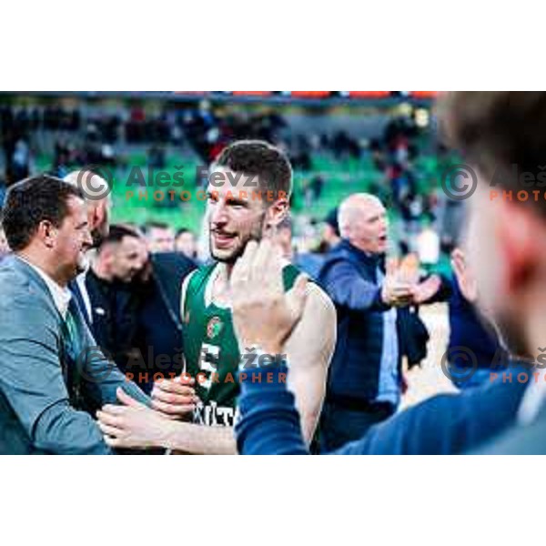 during AdmiralBet ABA League 2025/2026 basketball match between Cedevita Olimpija (SLO) and Crvena Zvezda (SRB) in SRC Stozice, Ljubljana, Slovenia on November 17, 2025