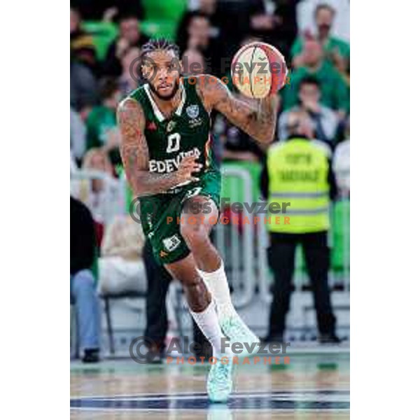 during AdmiralBet ABA League 2025/2026 basketball match between Cedevita Olimpija (SLO) and Crvena Zvezda (SRB) in SRC Stozice, Ljubljana, Slovenia on November 17, 2025