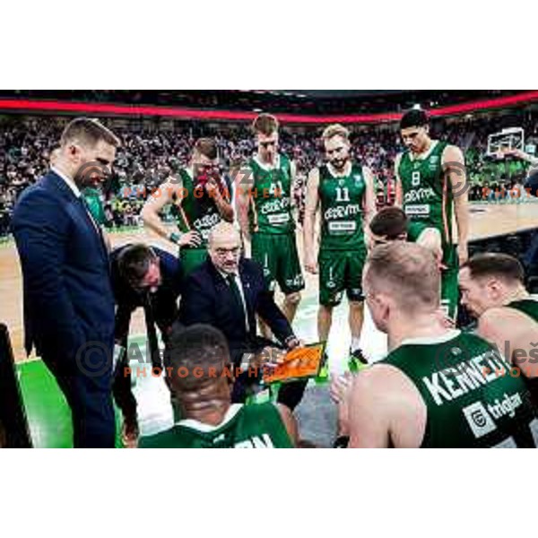 during AdmiralBet ABA League 2025/2026 basketball match between Cedevita Olimpija (SLO) and Crvena Zvezda (SRB) in SRC Stozice, Ljubljana, Slovenia on November 17, 2025