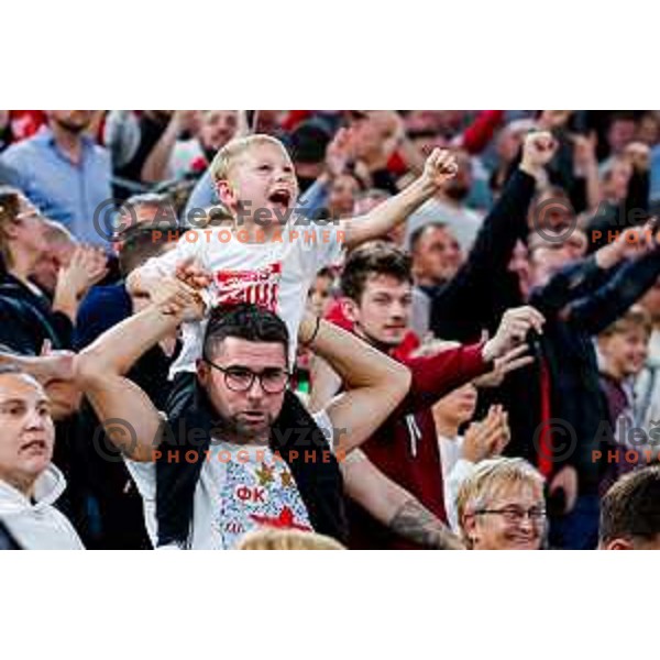 during AdmiralBet ABA League 2025/2026 basketball match between Cedevita Olimpija (SLO) and Crvena Zvezda (SRB) in SRC Stozice, Ljubljana, Slovenia on November 17, 2025