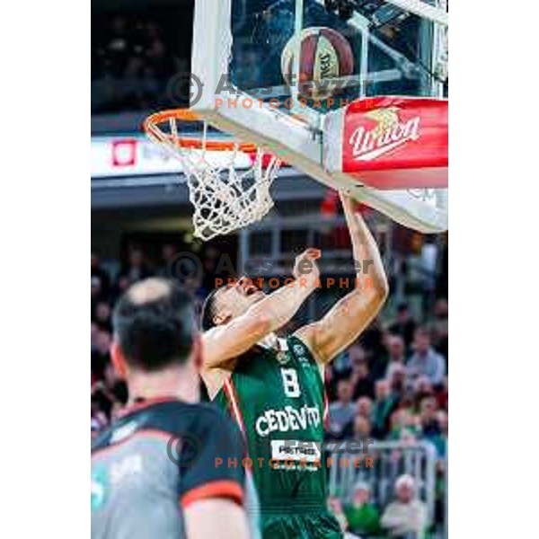 during AdmiralBet ABA League 2025/2026 basketball match between Cedevita Olimpija (SLO) and Crvena Zvezda (SRB) in SRC Stozice, Ljubljana, Slovenia on November 17, 2025