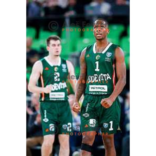 during AdmiralBet ABA League 2025/2026 basketball match between Cedevita Olimpija (SLO) and Crvena Zvezda (SRB) in SRC Stozice, Ljubljana, Slovenia on November 17, 2025