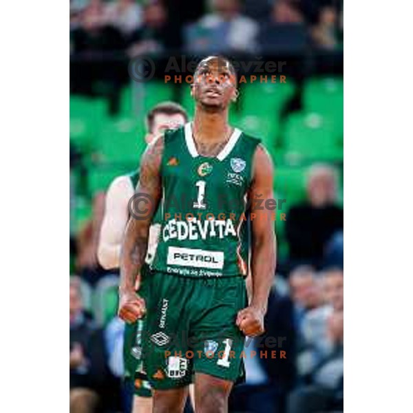 during AdmiralBet ABA League 2025/2026 basketball match between Cedevita Olimpija (SLO) and Crvena Zvezda (SRB) in SRC Stozice, Ljubljana, Slovenia on November 17, 2025