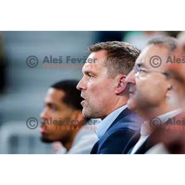 during AdmiralBet ABA League 2025/2026 basketball match between Cedevita Olimpija (SLO) and Crvena Zvezda (SRB) in SRC Stozice, Ljubljana, Slovenia on November 17, 2025