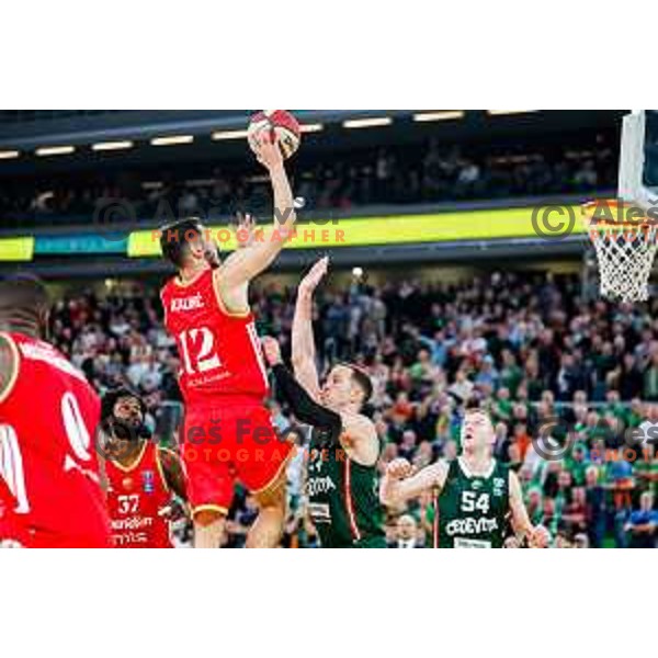 during AdmiralBet ABA League 2025/2026 basketball match between Cedevita Olimpija (SLO) and Crvena Zvezda (SRB) in SRC Stozice, Ljubljana, Slovenia on November 17, 2025