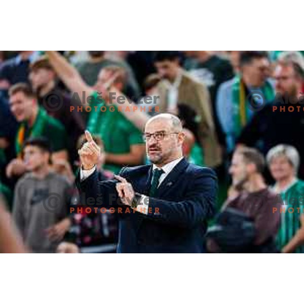 during AdmiralBet ABA League 2025/2026 basketball match between Cedevita Olimpija (SLO) and Crvena Zvezda (SRB) in SRC Stozice, Ljubljana, Slovenia on November 17, 2025