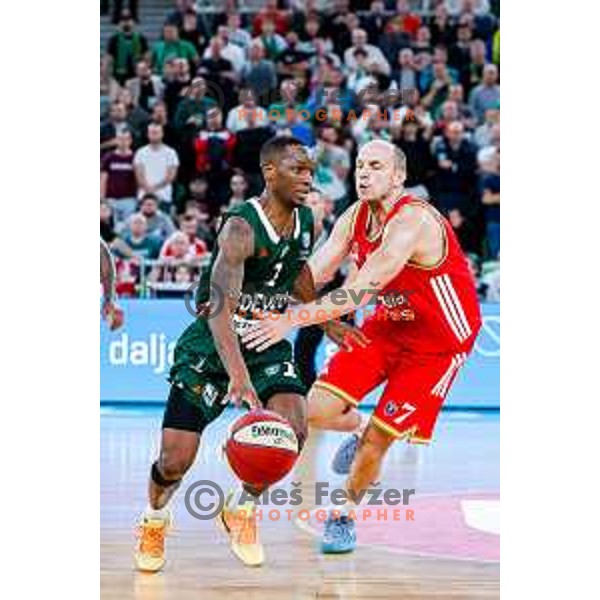 during AdmiralBet ABA League 2025/2026 basketball match between Cedevita Olimpija (SLO) and Crvena Zvezda (SRB) in SRC Stozice, Ljubljana, Slovenia on November 17, 2025